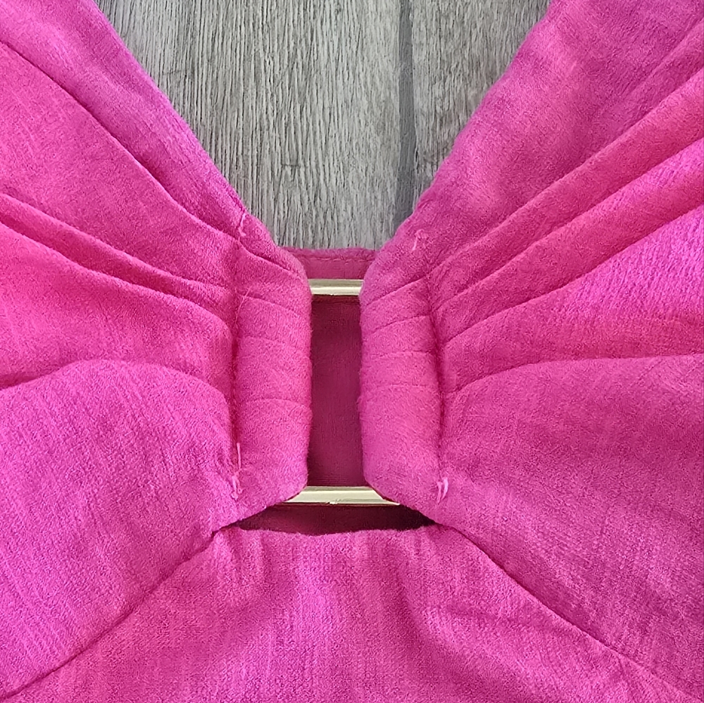 Hello Molly Unspoken Desire Maxi Dress - Hot Pink - Size Medium - Picture 6 of 12